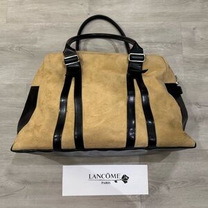 Lancome Tan and Black Handbag